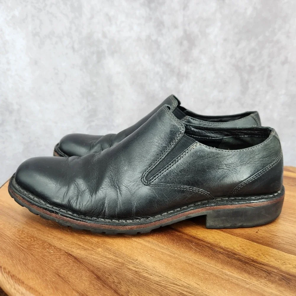 Cole Haan‎ Air Loafers Mens 7.5 M Black Leather Slip On Casual Shoes C07733